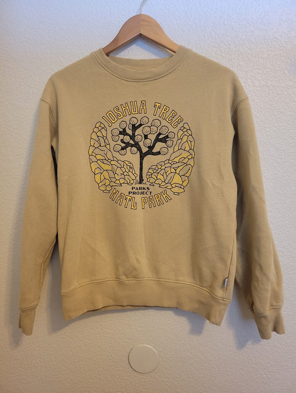 Parks Project Joshua Tree Crewneck Sweatshirt - Beige Size Small